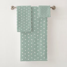 Conjunto De Toalhas Turquoise Polka Dot Baby Bath Towel Set
