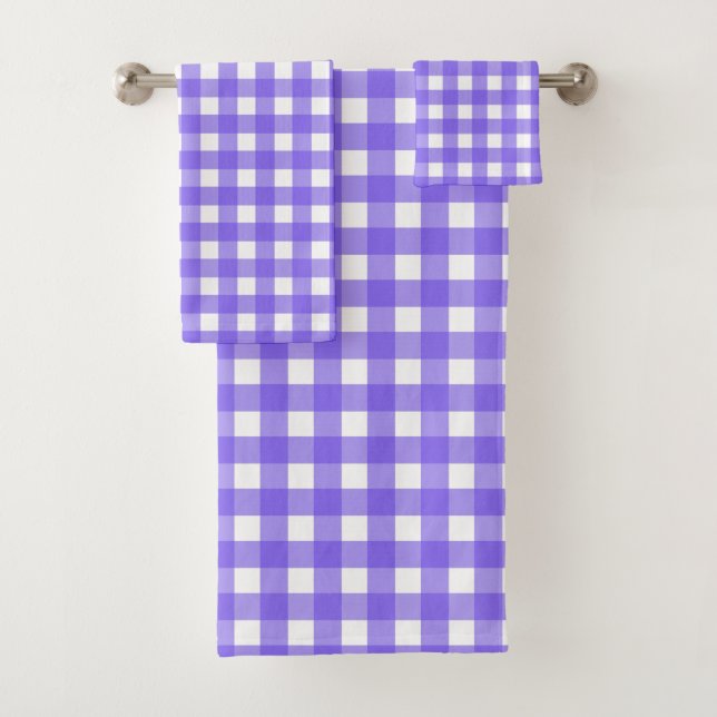 Conjunto De Toalhas Turwinkle e gingham branco (Insitu)