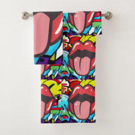 Conjunto De Toalhas Twister da língua