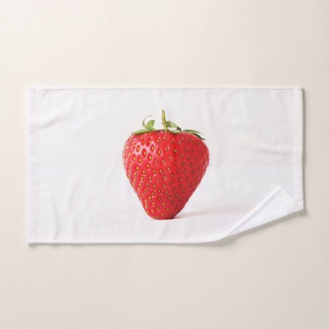 Conjunto De Toalhas Um btcnm de morango vermelho (Toalha de mão)