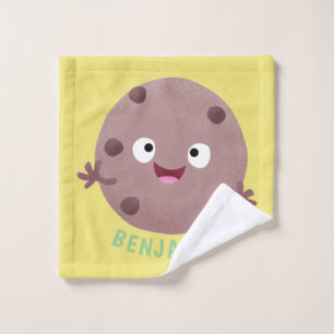 Conjunto De Toalhas Um desenho animado de biscoito de chocolate inteli