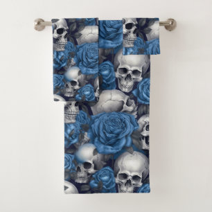 Conjunto De Toalhas Um design da série A Skull and Roses 12