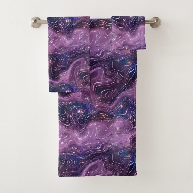 Conjunto De Toalhas Um Design da Série Galáxia Shimmering 11 (Insitu)
