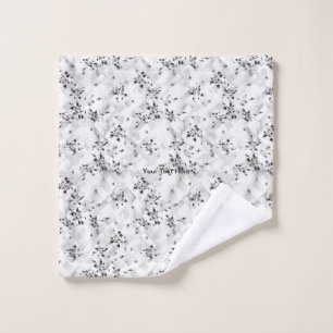 Conjunto De Toalhas Um elegante design preto e branco cheio de estilo