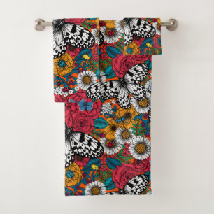 Conjunto De Toalhas Um jardim colorido