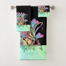 Um Monte De Flores De Pastel Pretas