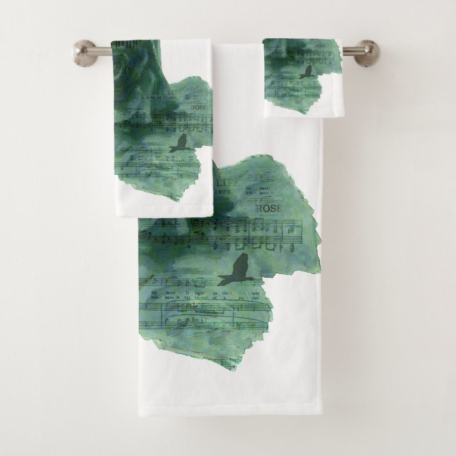 Conjunto De Toalhas Um Pássaro Me Disse Rosa (Insitu)