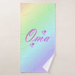 Conjunto De Toalhas único, lindo, colorido, padrão pintado um verde