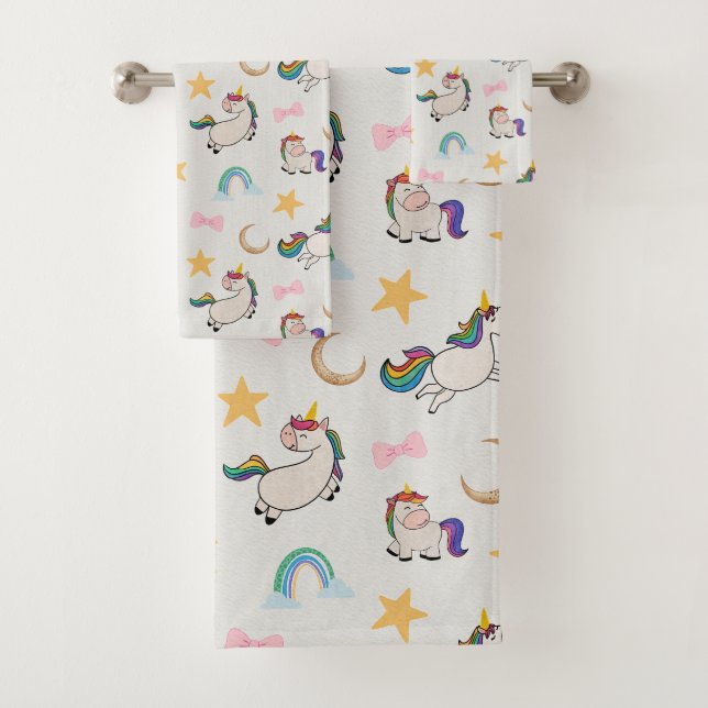Conjunto De Toalhas Unicorn Dreams Bath Towel Set (v.1) (Insitu)