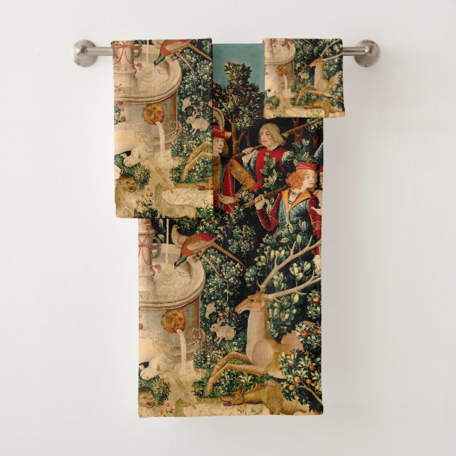 Conjunto De Toalhas Unicorn Tapestries Encontrou Legenda Mítica (Insitu)