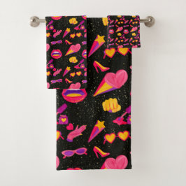 Conjunto De Toalhas universo rosa