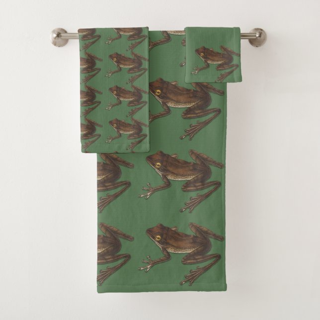 Conjunto De Toalhas Urnas de Sapo de Arte Selvagem (Insitu)