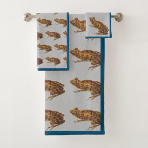 Conjunto De Toalhas Urnas de Sapo de Arte Selvagem