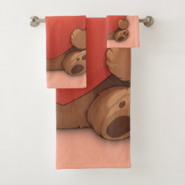 Conjunto De Toalhas Urso-de-abóbora