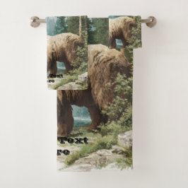 Conjunto De Toalhas Urso Pardo