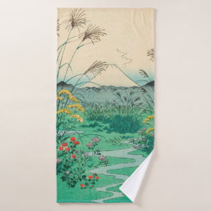 Conjunto De Toalhas Utagawa Hiroshige - Planície de Otsuki na provínci