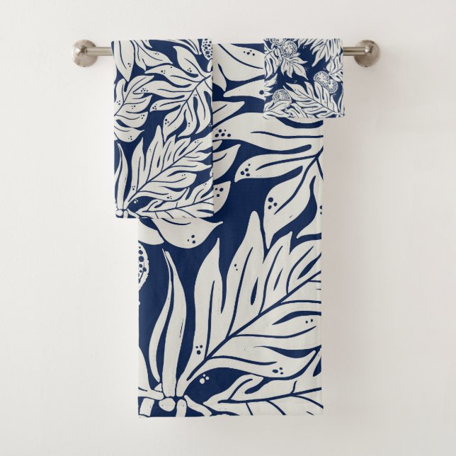 Conjunto De Toalhas Uva-pão azul (Insitu)