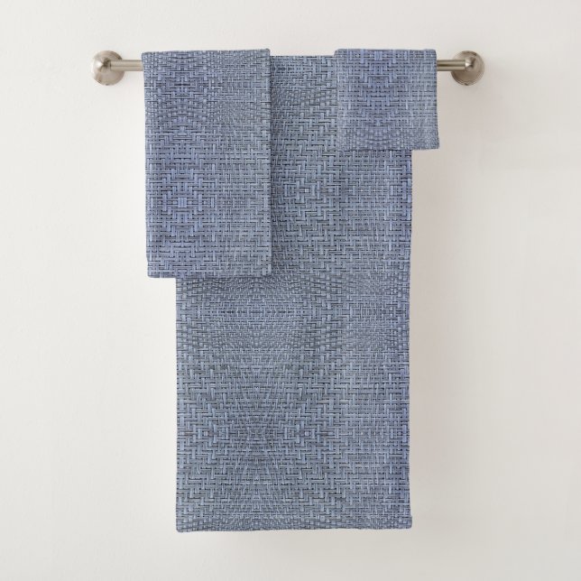 Conjunto De Toalhas Vaca cinza azul (Insitu)