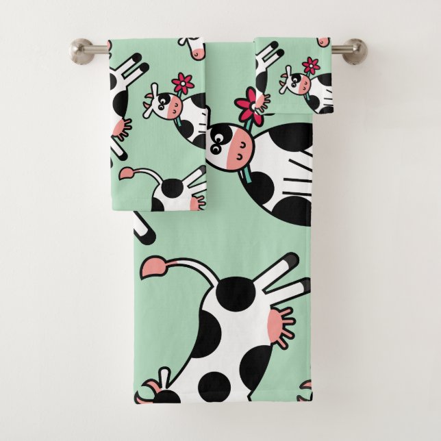 Conjunto De Toalhas Vaca de alimentação do Lolailo 22 (Insitu)