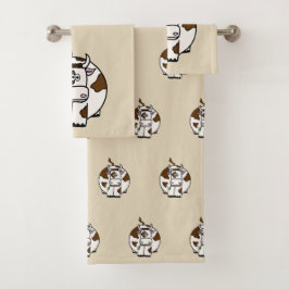 Conjunto De Toalhas Vaca de Brown