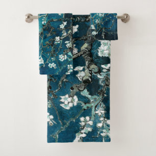 Conjunto De Toalhas Van Gogh Almond Blossoms : Teal Escuro