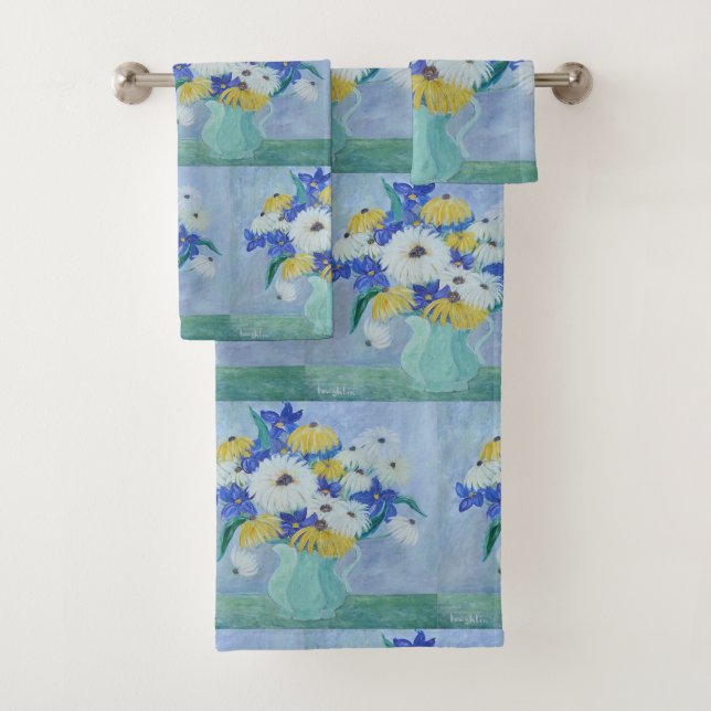 Conjunto De Toalhas Vase Cheio De Visitas (Insitu)