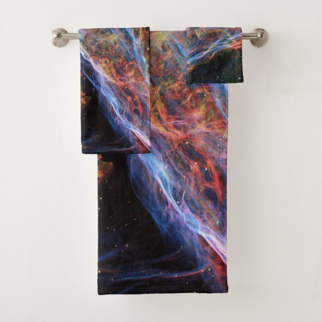 Conjunto De Toalhas Veil Nebula Supernova Mantém Telescópio Hubble (Insitu)