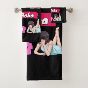 Conjunto De Toalhas Ventilador da cultura de Pop, Pop, Ramen, Boba e A