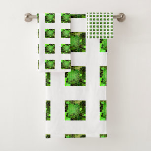 Conjunto De Toalhas Verde-Grama