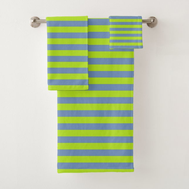 Conjunto De Toalhas verde limão e /Cinzas (Insitu)