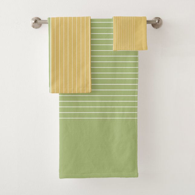 Conjunto De Toalhas Verde limão Ouro (Insitu)