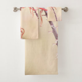 Conjunto De Toalhas Verdin empoleirado no penstomen