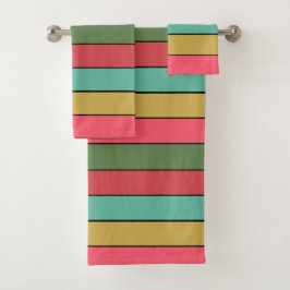 Conjunto De Toalhas Vermelho Dourado Verde do Natal em Papel Aquarela