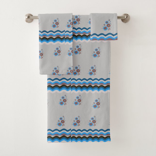 Conjunto De Toalhas Vestido moderno e floral (Insitu)