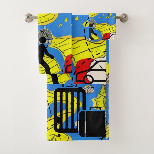 Conjunto De Toalhas Viajante do Mundo (Insitu)