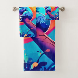 Conjunto De Toalhas Vibrant Koala Moon