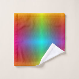 Conjunto De Toalhas Vibrant rainbow gradient towel set and washcloth 