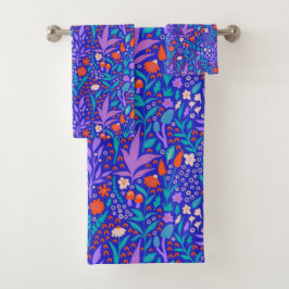 Conjunto De Toalhas Vibrant Wildflower