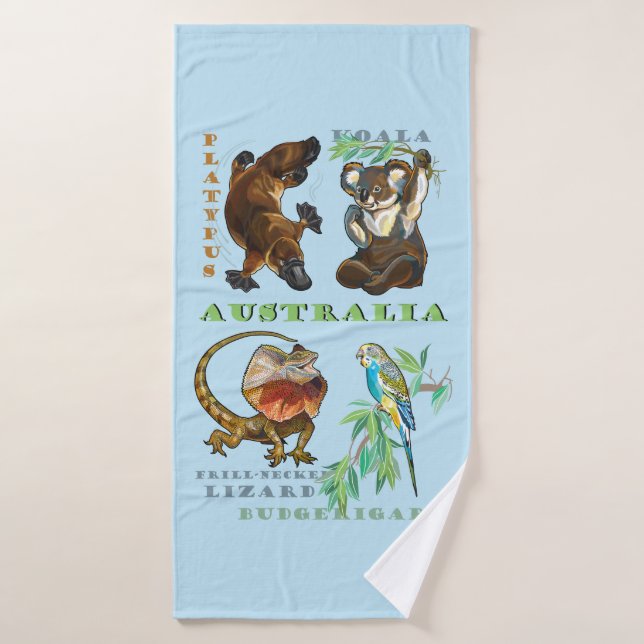 Conjunto De Toalhas Vida selvagem na Austrália (Toalha de Banho)