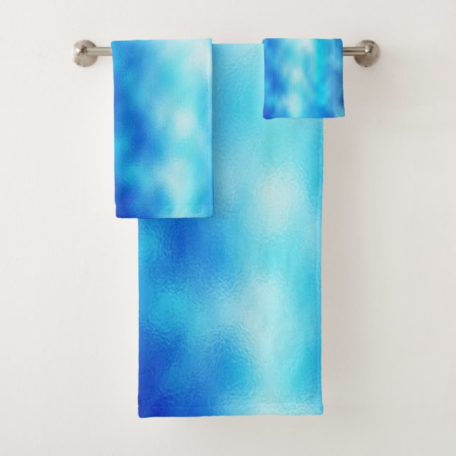 Conjunto De Toalhas Vidro Azul (Insitu)