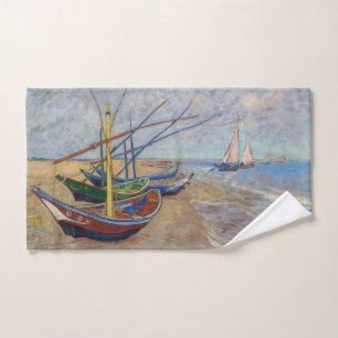 Conjunto De Toalhas Vincent van Gogh - Barcos de Pesca na Praia