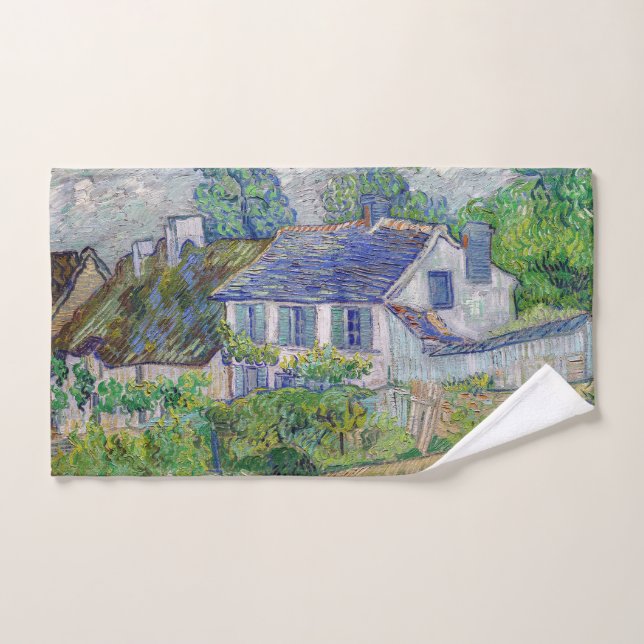 Conjunto De Toalhas Vincent van Gogh - Casas em Auvers (Toalha de mão)