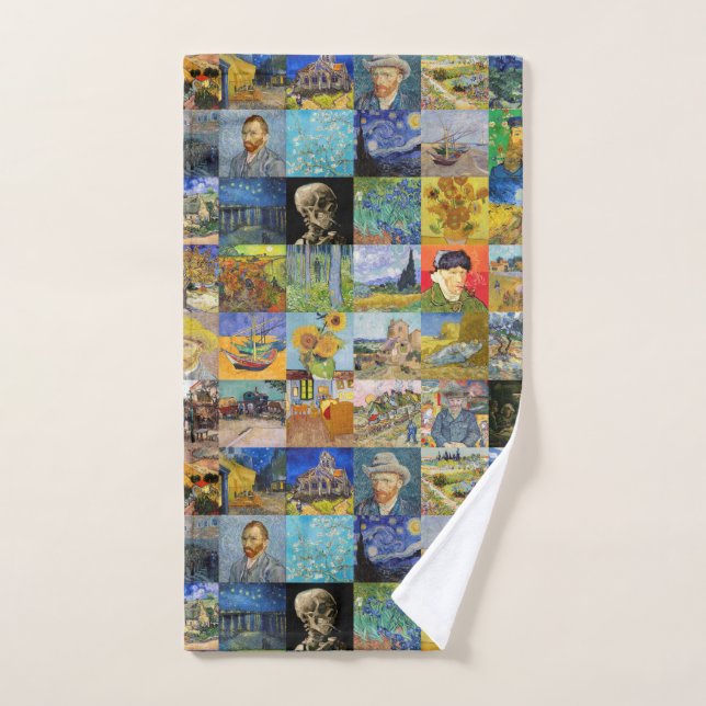 Conjunto De Toalhas Vincent van Gogh - Masterworks Mosaic Patchwork (Toalha de mão)