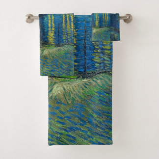 Conjunto De Toalhas Vincent Van Gogh Noite Estrelada Sobre o Ródano
