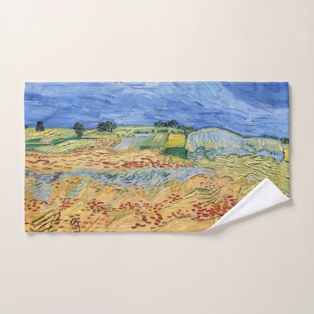 Conjunto De Toalhas Vincent van Gogh - Os campos / planície em Auvers (Toalha de mão)