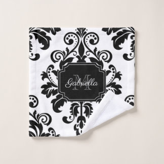 Conjunto De Toalhas Vintage Black and White