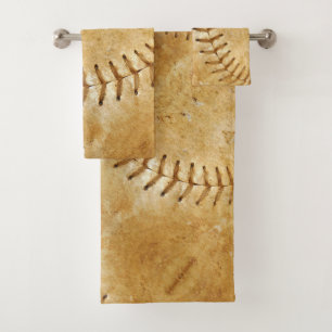 Conjunto De Toalhas Vintage Cream Sports Baseball
