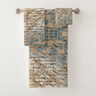 Conjunto De Toalhas Vintage damask