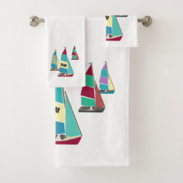 Conjunto De Toalhas Vintage Dinghies