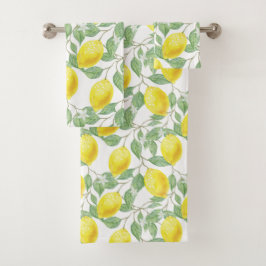 Conjunto De Toalhas Vintage Lemon Vines Tool